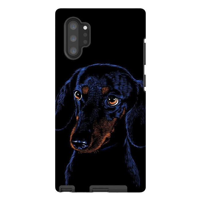 Galaxy Note 10 plus StrongFit Dachshund puppies dog by Alberto