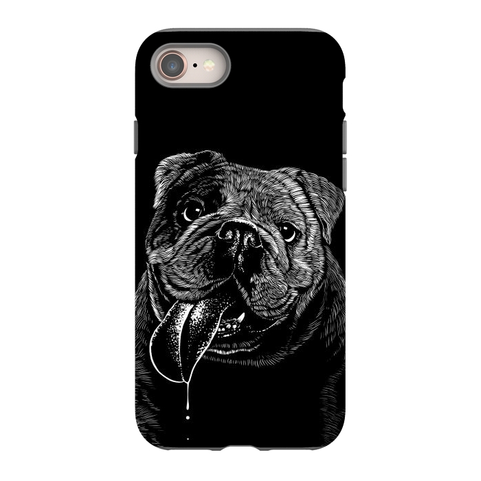iPhone 8 StrongFit Bulldog dog by Alberto