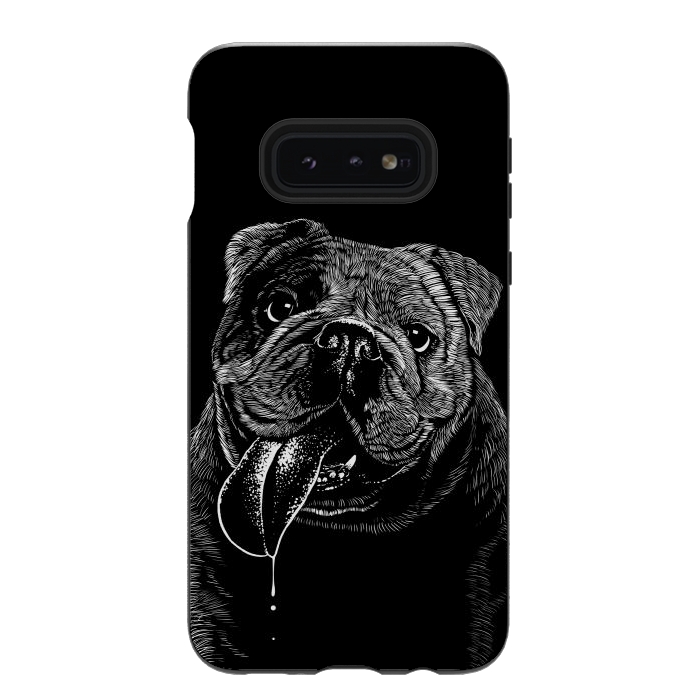 Galaxy S10e StrongFit Bulldog dog by Alberto
