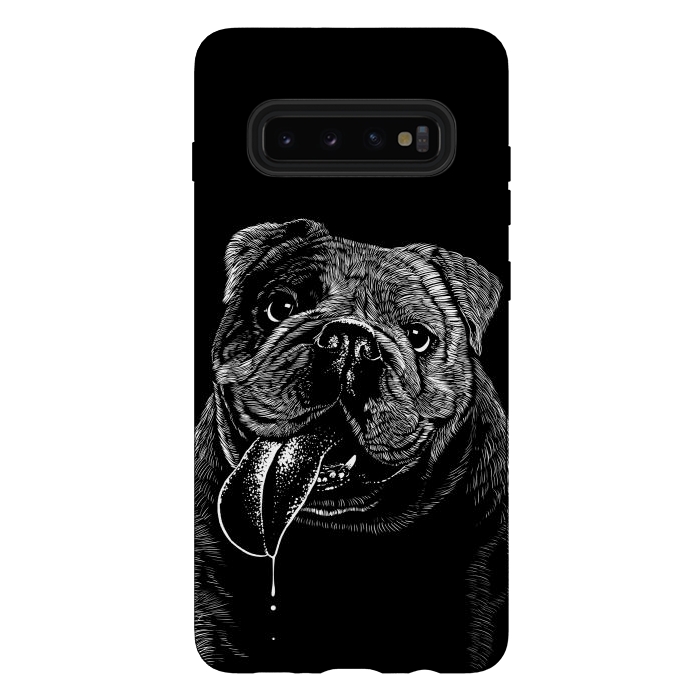 Galaxy S10 plus StrongFit Bulldog dog by Alberto
