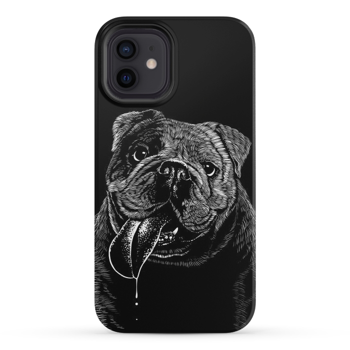 iPhone 12 mini StrongFit Bulldog dog by Alberto