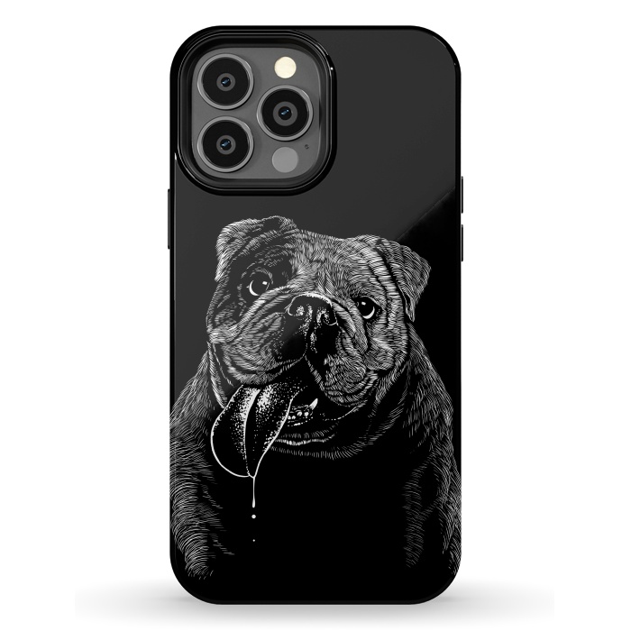 iPhone 13 Pro Max StrongFit Bulldog dog by Alberto