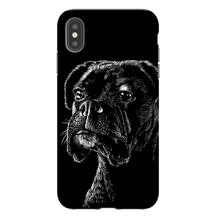 iPhone Xs Max StrongFit Boxer dog by Alberto