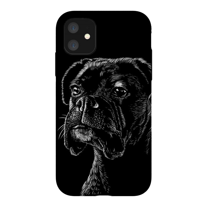 iPhone 11 StrongFit Boxer dog by Alberto