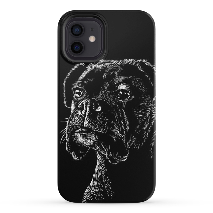 iPhone 12 mini StrongFit Boxer dog by Alberto