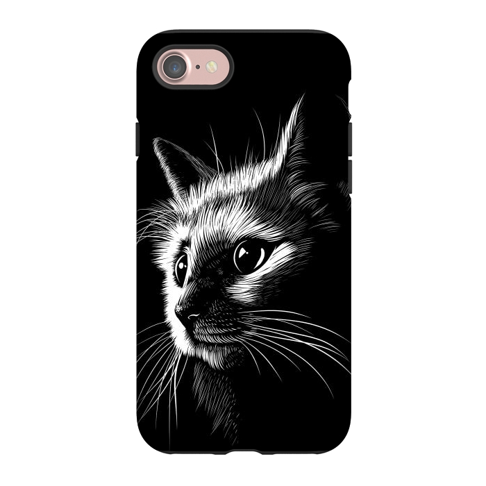 iPhone 7 StrongFit Cat in the shadows by Alberto