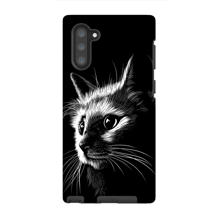 Galaxy Note 10 StrongFit Cat in the shadows by Alberto