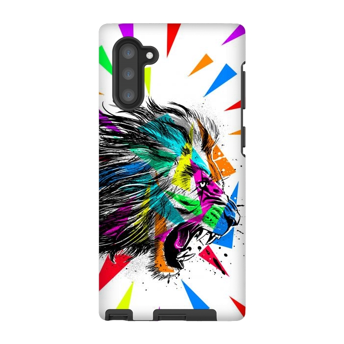 Galaxy Note 10 StrongFit Sketch lion triangle by Alberto