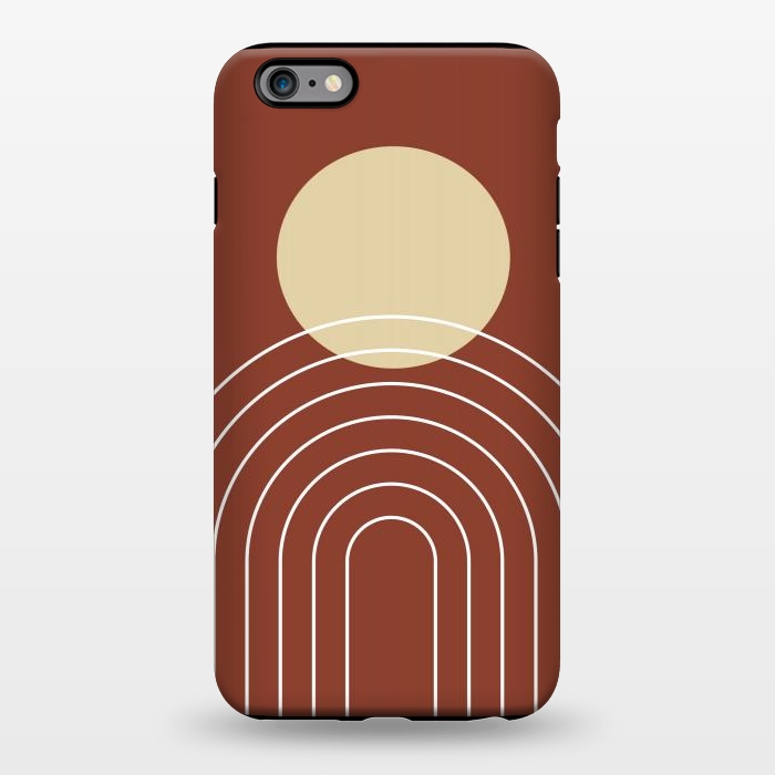 iPhone 6/6s plus StrongFit Mid Century Modern Geometric 3 (Sun and Rainbow Abstract) by nineFlorals