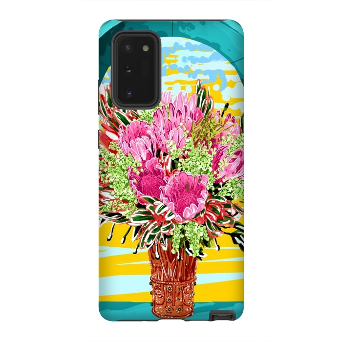 Galaxy Note 20 StrongFit The Good Vibes Flower Pot by Uma Prabhakar Gokhale