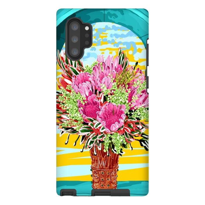 Galaxy Note 10 plus StrongFit The Good Vibes Flower Pot by Uma Prabhakar Gokhale