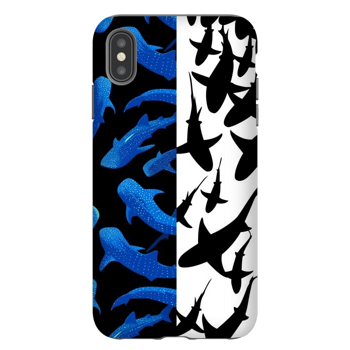 iPhone Xs Max StrongFit Shark whale pattern by Alberto
