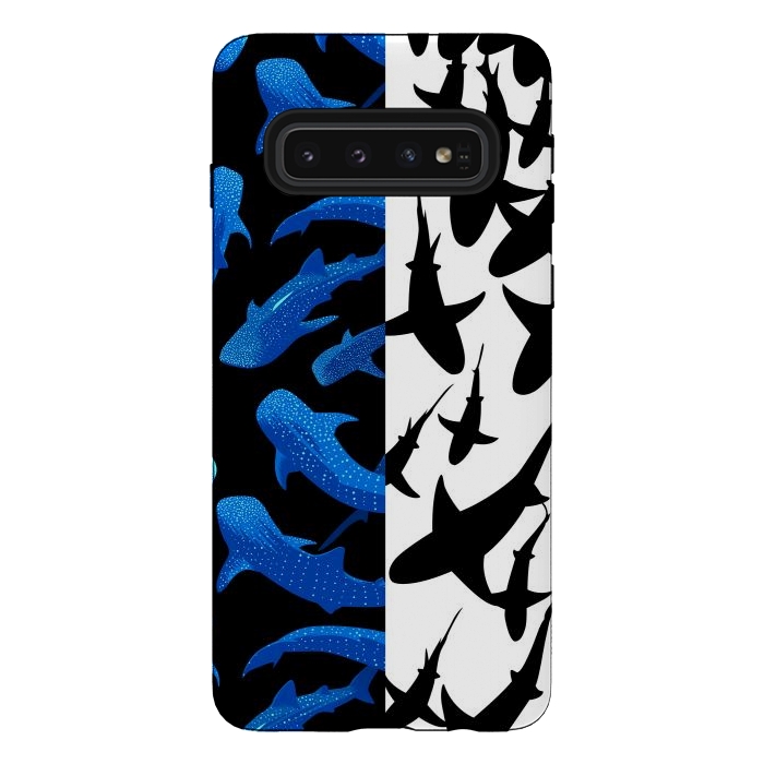 Galaxy S10 StrongFit Shark whale pattern by Alberto