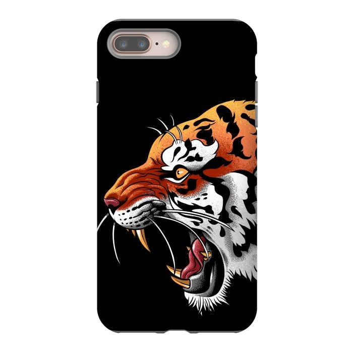 iPhone 7 plus StrongFit Tiger tattoo attack by Alberto