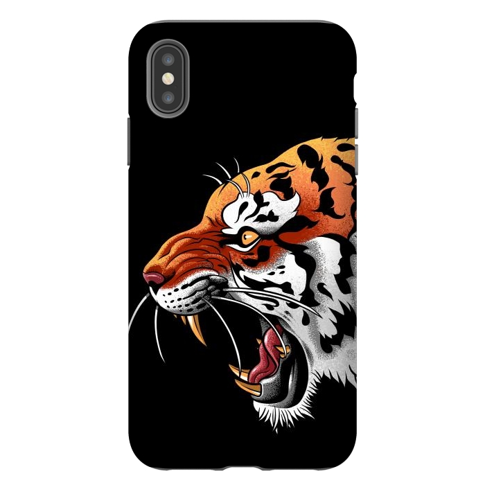 iPhone Xs Max StrongFit Tiger tattoo attack by Alberto