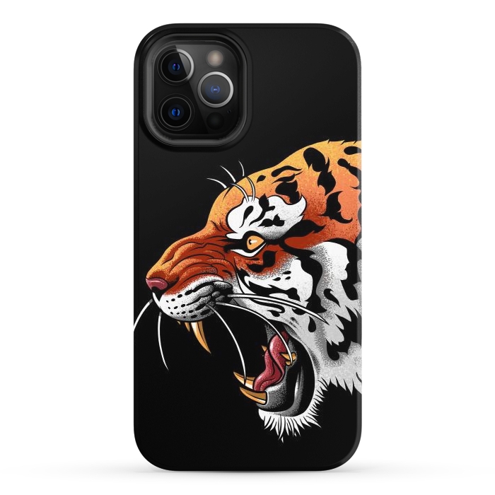 iPhone 12 Pro StrongFit Tiger tattoo attack by Alberto