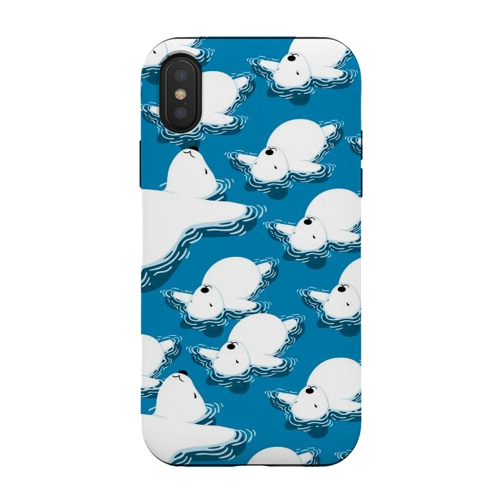 iPhone Xs / X StrongFit Climate change Polar bear by Alberto