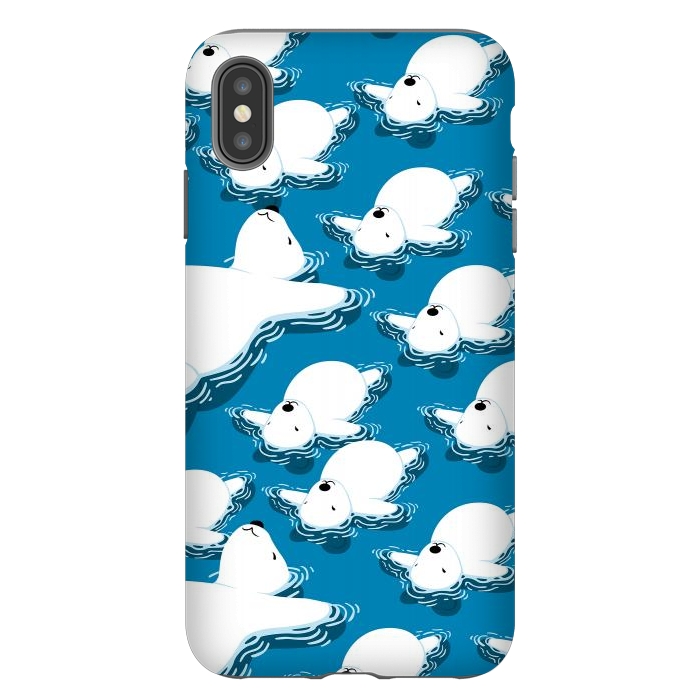 iPhone Xs Max StrongFit Climate change Polar bear by Alberto