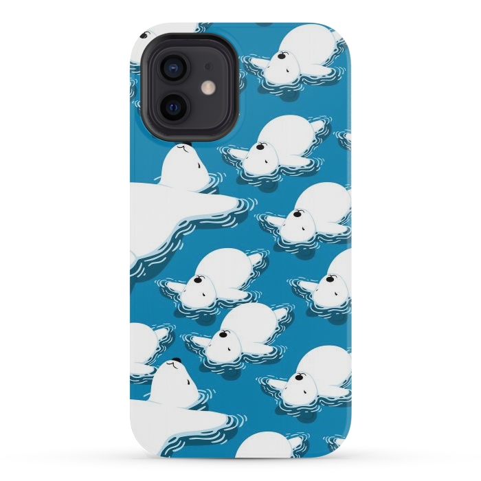 iPhone 12 mini StrongFit Climate change Polar bear by Alberto
