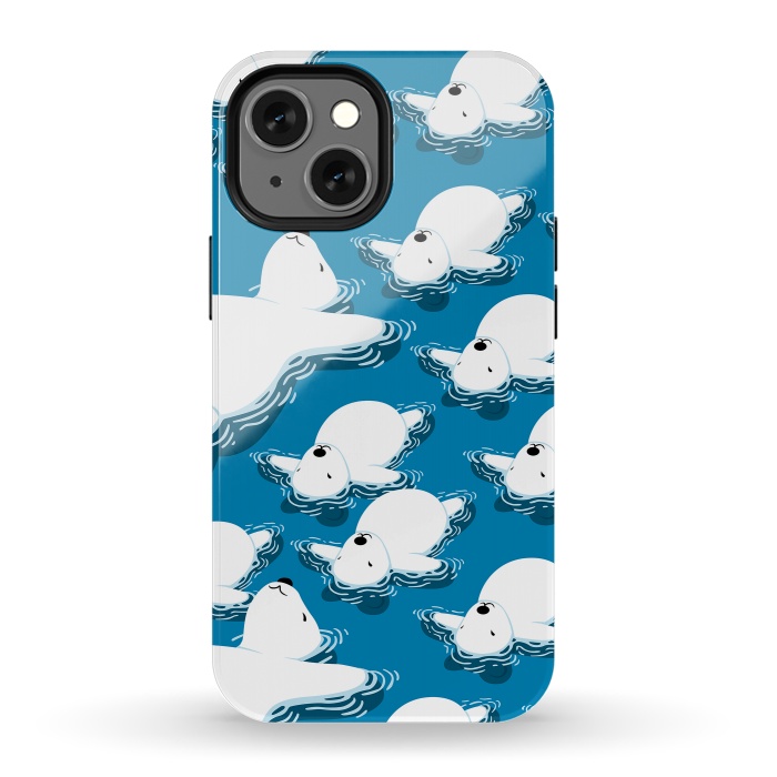 iPhone 13 mini StrongFit Climate change Polar bear by Alberto