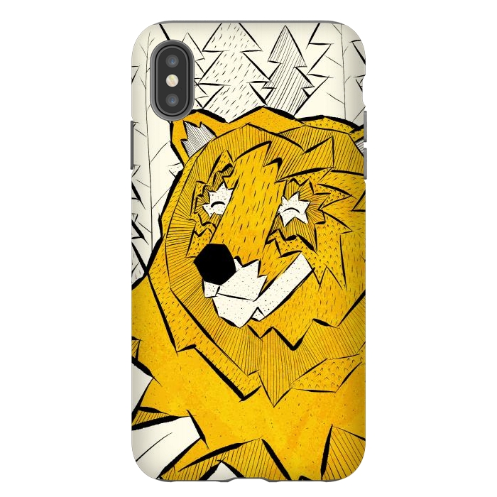 iPhone Xs Max StrongFit Golden bear by Steve Wade (Swade)