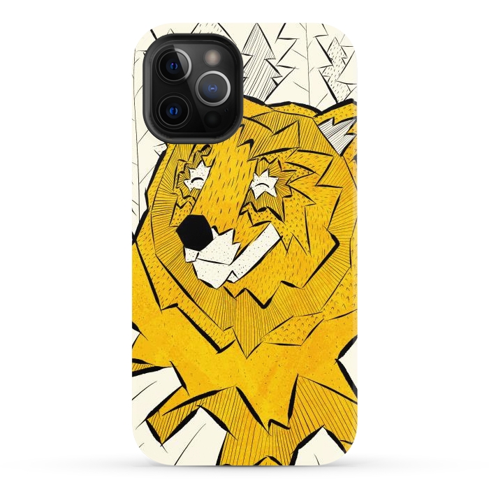 iPhone 12 Pro Max StrongFit Golden bear by Steve Wade (Swade)