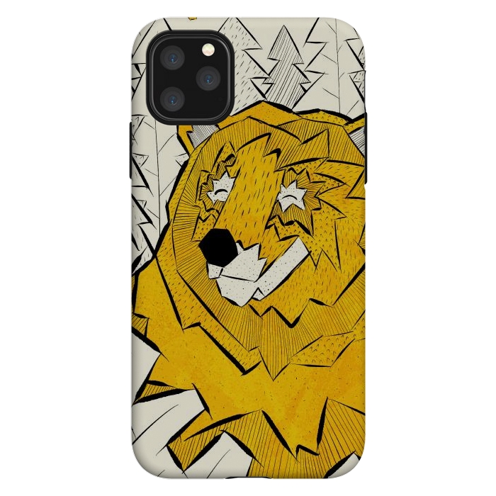 iPhone 11 Pro Max StrongFit Golden bear by Steve Wade (Swade)