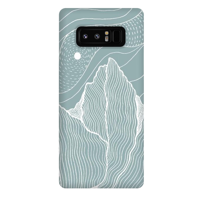 Galaxy Note 8 StrongFit White wind lines by Steve Wade (Swade)