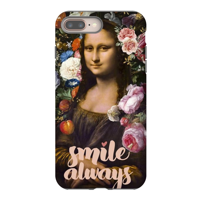 iPhone 8 plus StrongFit Smile Always, Mona Lisa by amini54
