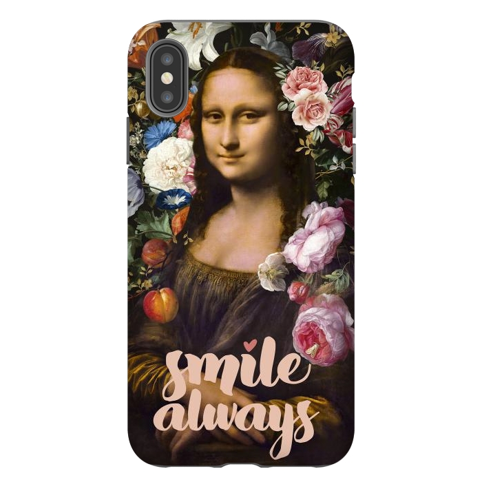 iPhone Xs Max StrongFit Smile Always, Mona Lisa by amini54