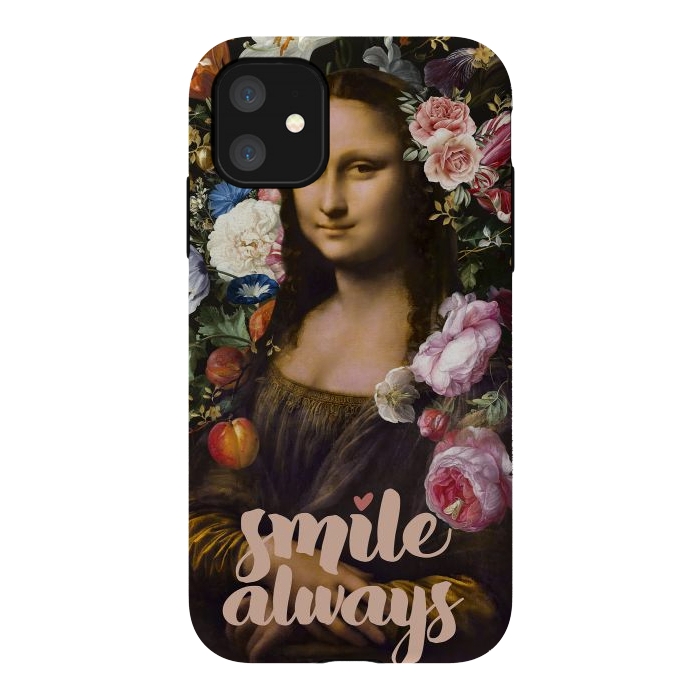 iPhone 11 StrongFit Smile Always, Mona Lisa by amini54