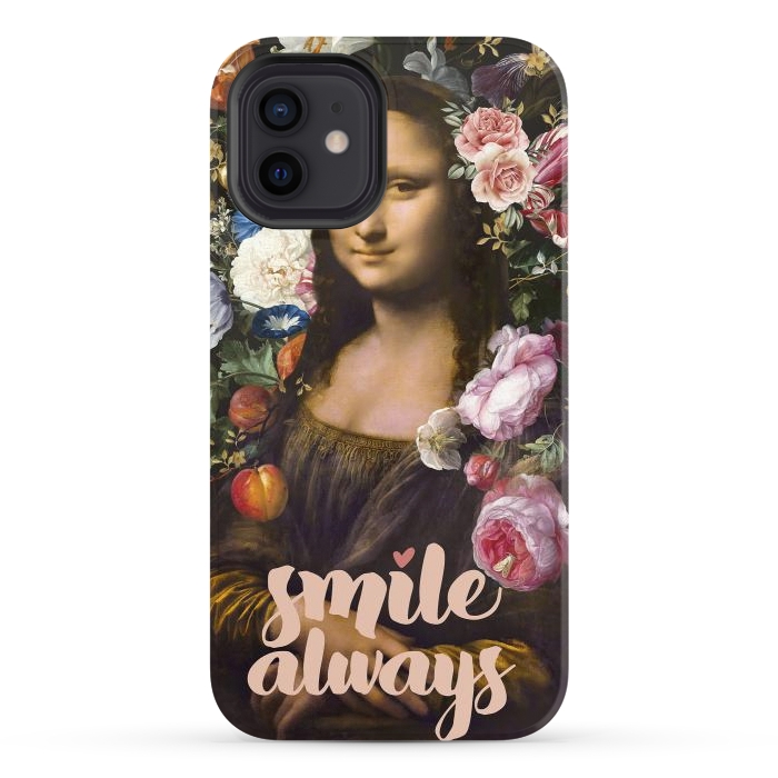 iPhone 12 StrongFit Smile Always, Mona Lisa by amini54