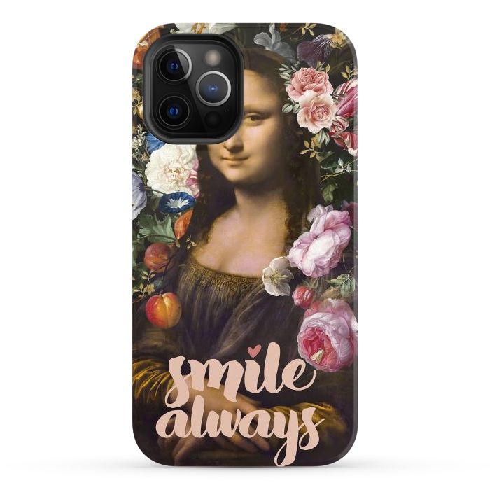 iPhone 12 Pro StrongFit Smile Always, Mona Lisa by amini54