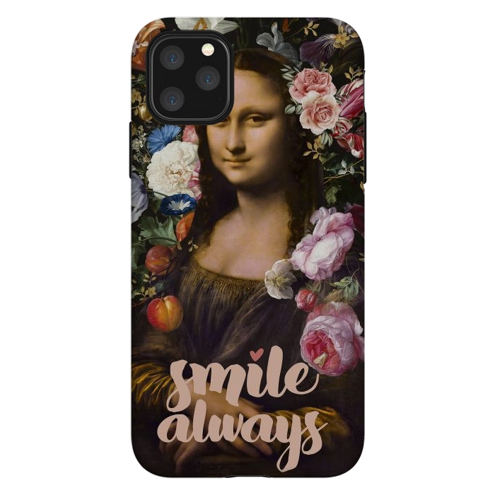 iPhone 11 Pro Max StrongFit Smile Always, Mona Lisa by amini54
