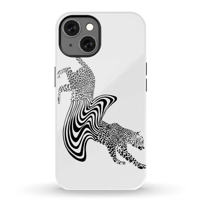 iPhone 13 StrongFit Cheetah Melt  by ECMazur 