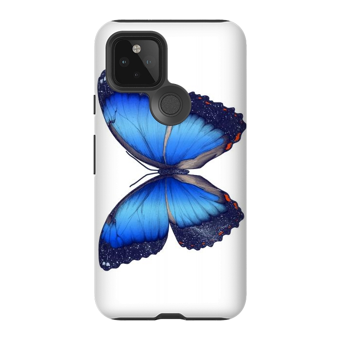 Pixel 5 StrongFit Cosmic Blue Butterfly by ECMazur 