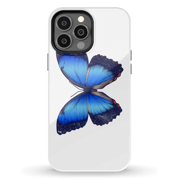 iPhone 13 Pro Max StrongFit Cosmic Blue Butterfly by ECMazur 