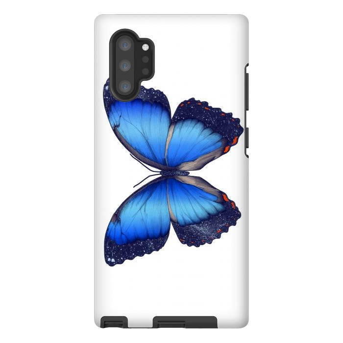 Galaxy Note 10 plus StrongFit Cosmic Blue Butterfly by ECMazur 