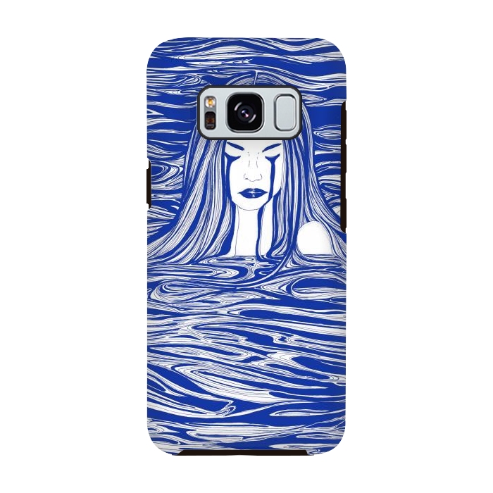Galaxy S8 StrongFit Blue Sea Nymph by ECMazur 