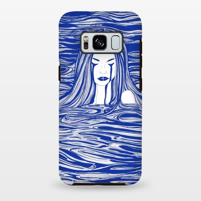 Galaxy S8 plus StrongFit Blue Sea Nymph by ECMazur 