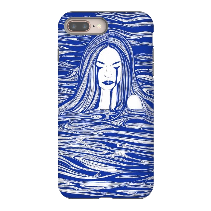 iPhone 8 plus StrongFit Blue Sea Nymph by ECMazur 