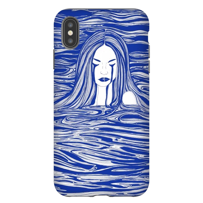 iPhone Xs Max StrongFit Blue Sea Nymph by ECMazur 