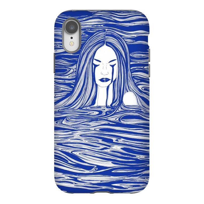 iPhone Xr StrongFit Blue Sea Nymph by ECMazur 