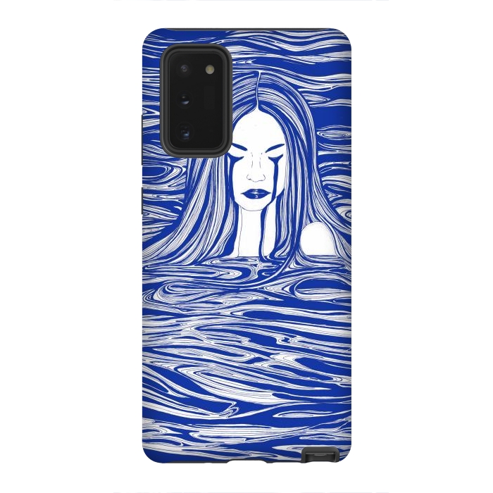 Galaxy Note 20 StrongFit Blue Sea Nymph by ECMazur 