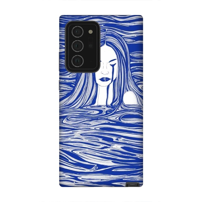Galaxy Note 20 Ultra StrongFit Blue Sea Nymph by ECMazur 