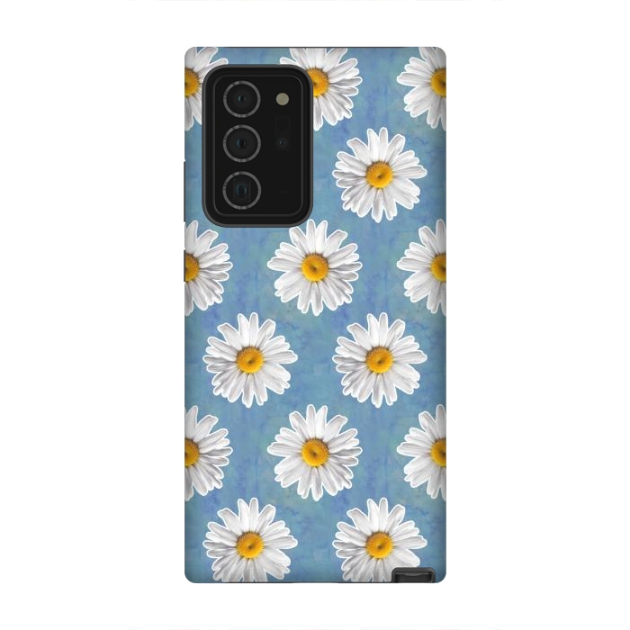 Galaxy Note 20 Ultra StrongFit Daisy Blues - Daisy Pattern on Cornflower Blue by Tangerine-Tane