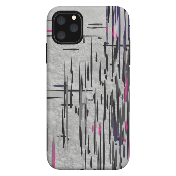 iPhone 11 Pro Max StrongFit Abstract pink and grey highlights  by Josie