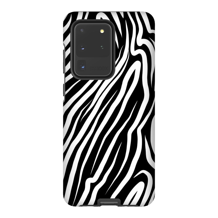 Galaxy S20 Ultra StrongFit Zebra work abstract by Josie
