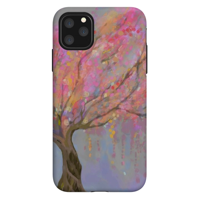 iPhone 11 Pro Max StrongFit Pink Sakura tree by Josie