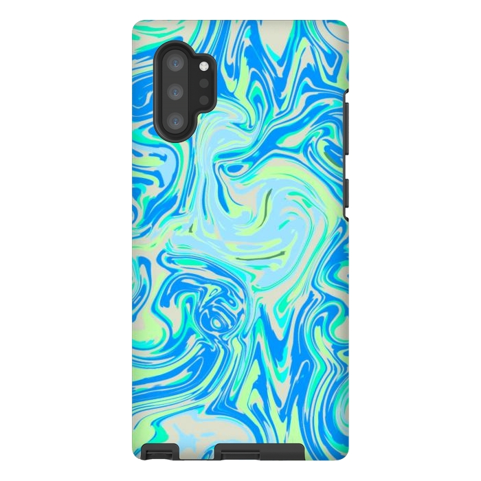 Galaxy Note 10 plus StrongFit Blue whirlpool by Josie